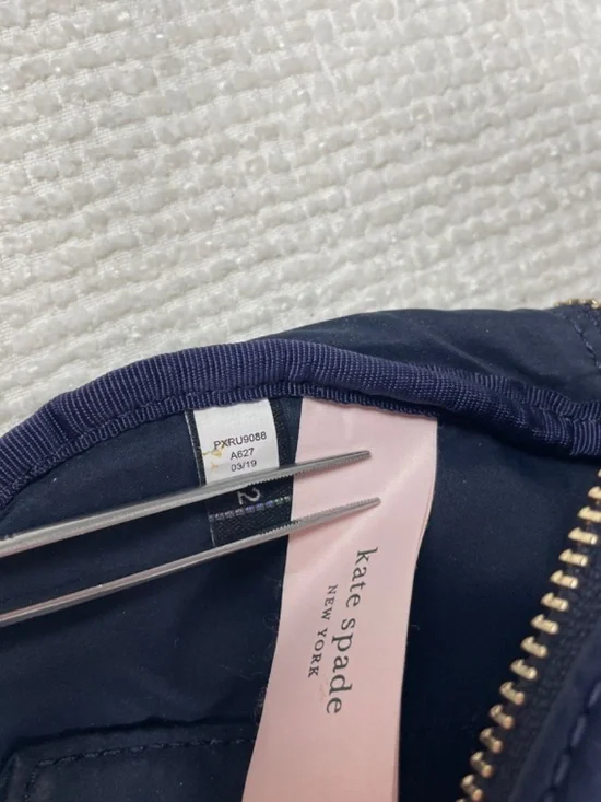 kate spade NY “Watson Lane-Betty” Rich Navy Nylon Belt Bag - Picture 6 of 13